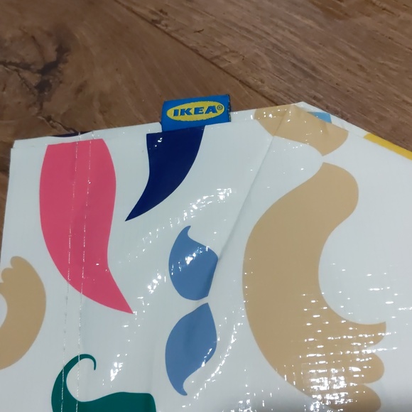 Brand New! Limited Edition! IKEA Tote Bag Mustache 19 gal Ikea Banglig Frakta - Picture 2 of 3